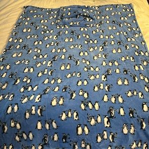 Vera Bradley plush penguin travel blanket